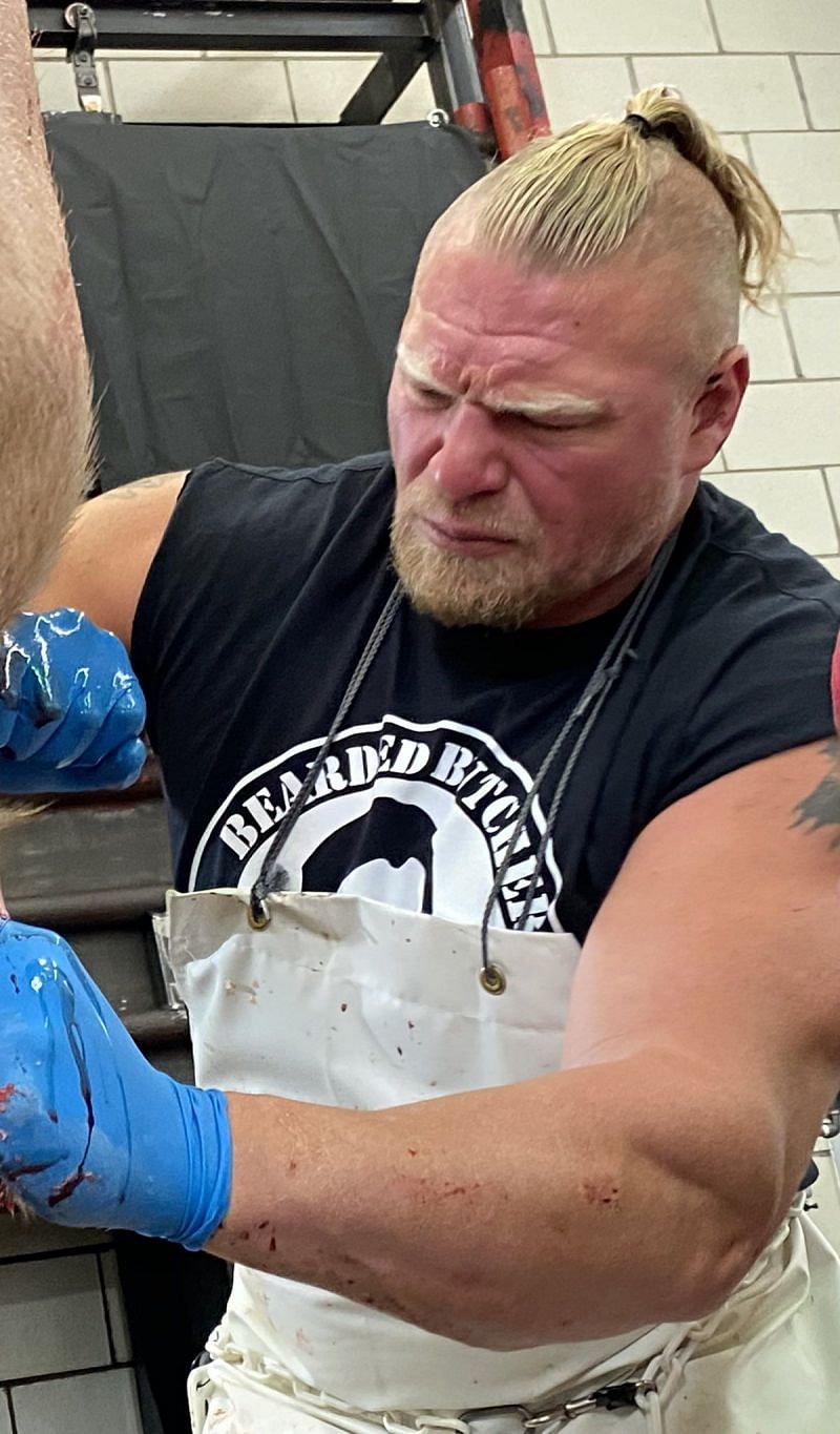 Brock Lesnar now has a ponytail