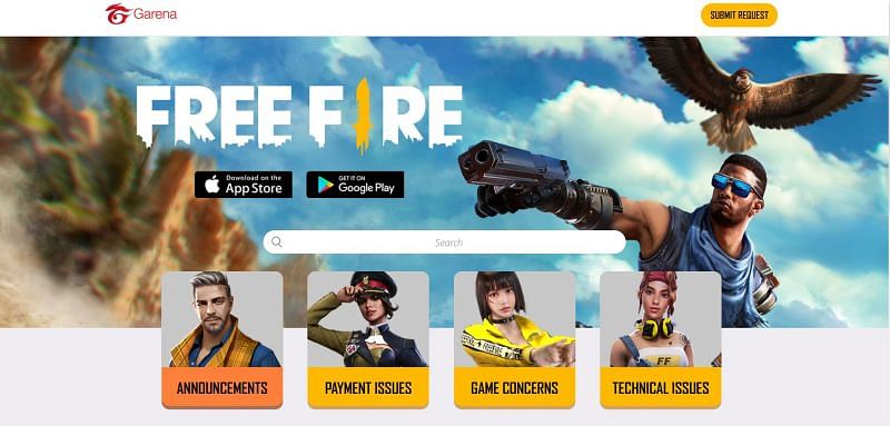Players can report their in-game problems to the Free Fire Help Center 