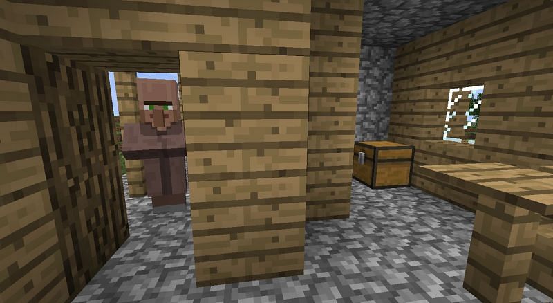 Gamers will find a chest with golden ingots inside and a few pieces of golden armor (Image via Minecraftseeds,info)