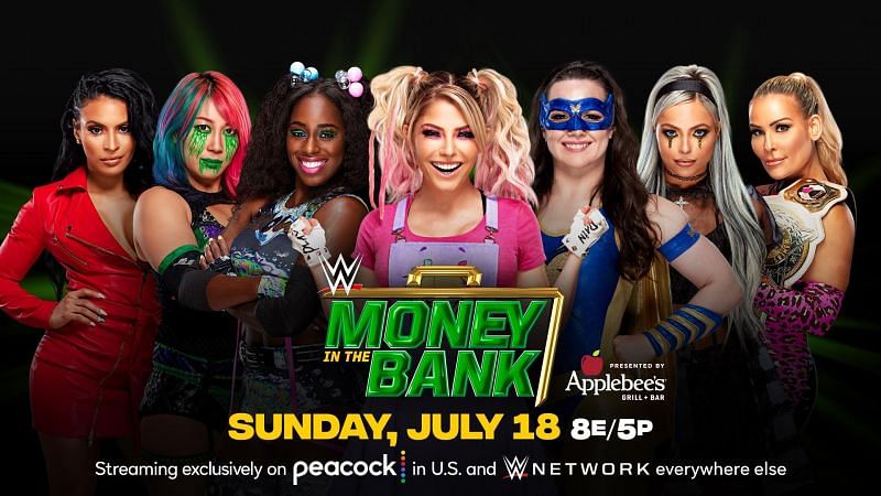 Women&#039;s Money in the Bank 2021 match graphic