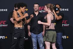 Watch: Elise Reed's left eye is completely shut after taking a heavy beating from Sijara Eubanks at UFC Vegas 32