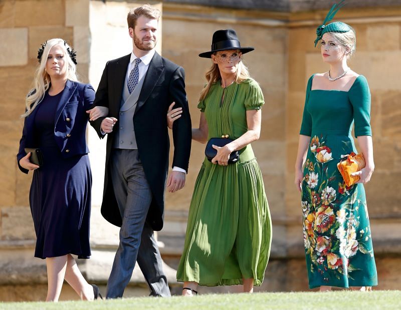 Lady Amelia , Louis and Lady Kitty with their mother, Victoria Lockwood at Harry and Meghan&#039;s wedding. (Image via: AFP)