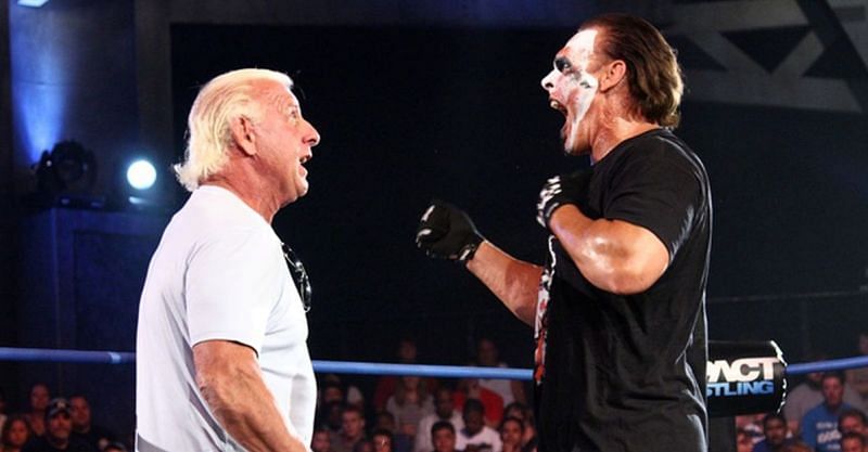 WWE Hall of Famer Ric Flair and Sting in TNA