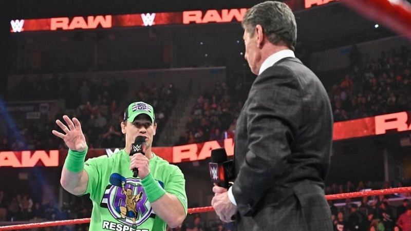 John Cena and Vince McMahon on RAW