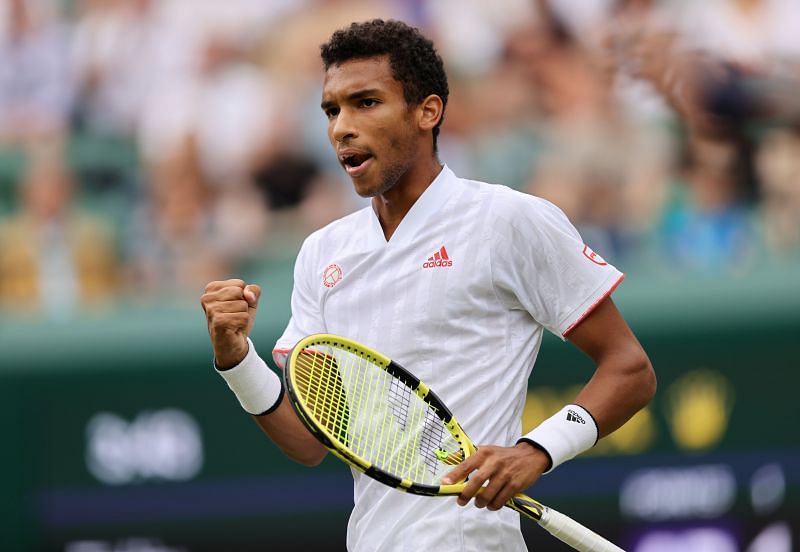 Felix Auger-Aliassime is through to his first fourth round at Wimbledon.