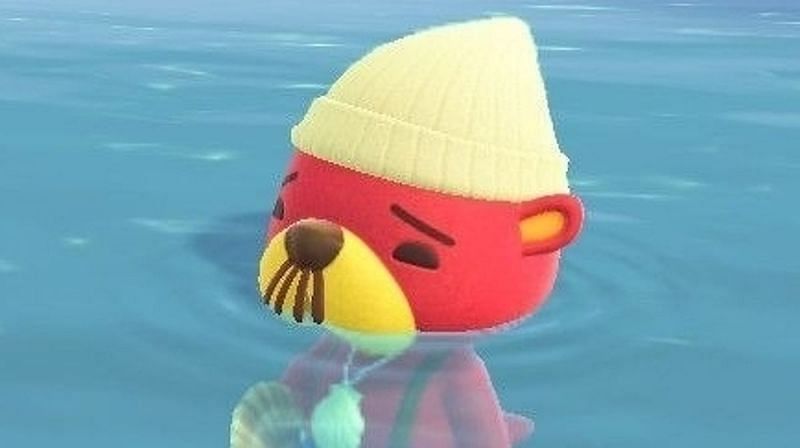 Pascal the red sea otter in Animal Crossing: New Horizons (Image via Eurogamer)