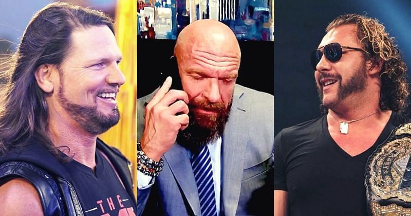AJ Styles, Triple H, Kenny Omega