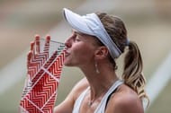 Liudmila Samsonova with the Berlin Open trophy