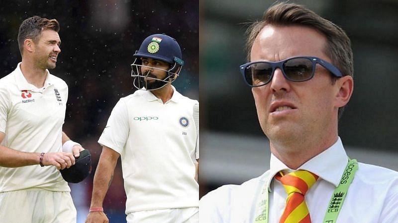 James Anderson, Virat Kohli and Graeme Swann (from left to right)