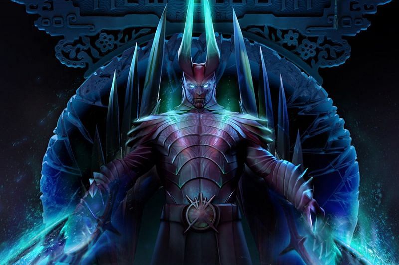 Terrorblade is the prime example of a hard carry, i.e. Dota 2 heroes that get very strong with lategame items (image via Valve)
