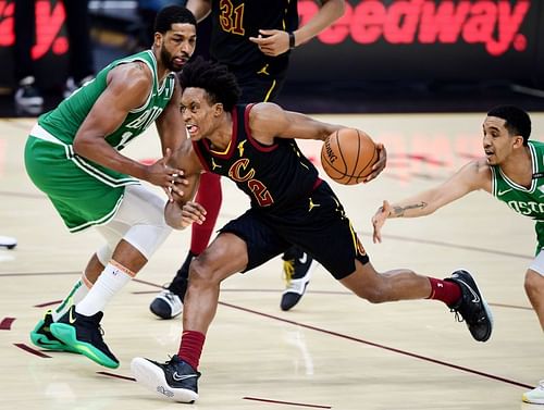 Collin Sexton (#2) of the Cleveland Cavaliers in action