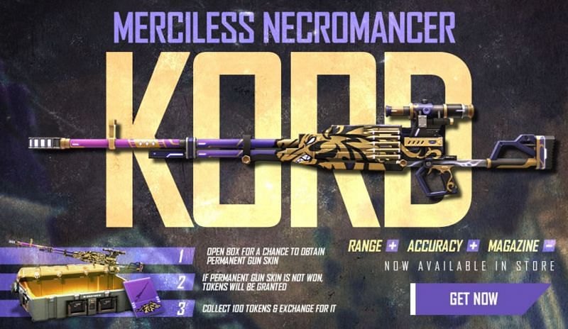 Kord Merciless Necromancer has been added to Free Fire