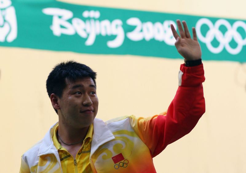 Pang Wei won the gold medal in 10m air pistol event at the Beijing Olympics