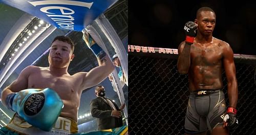 Canelo Alvarez (left) & Israel Adesanya (right)