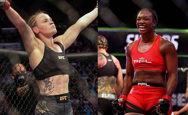 Valentina Shevchenko (left); Claressa Shields (right)