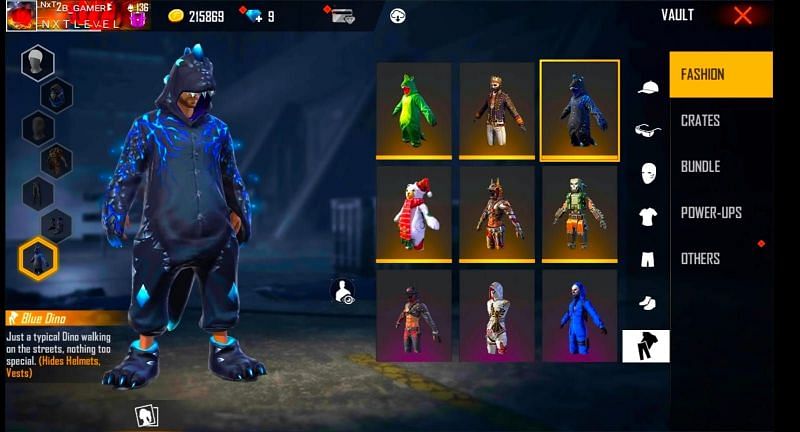 Blue Dino is one of the most popular bundles in the battle royale game (Image via 2B Gamer/YouTube)