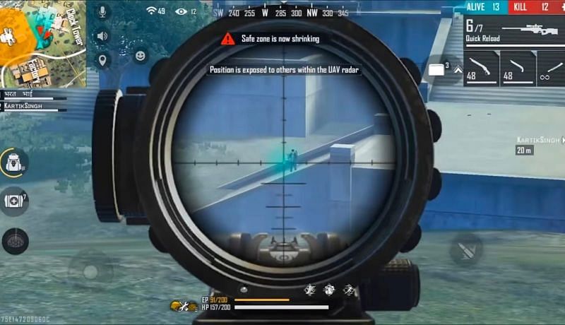 Force field can be activated to provide cover fire for a distant teammate (Image via Badge 99 on YouTube)