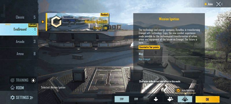 Matrix arena mode in PUBG Mobile 1.5