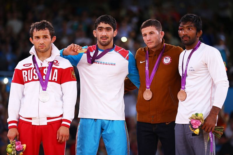 Dutt won bronze at the London Olympics in the 60kg freestyle category through the repechage round
