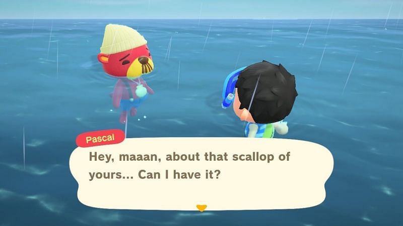 Pascal tries his best to convince players to hand over the scallop to him (Image via Gamespot)