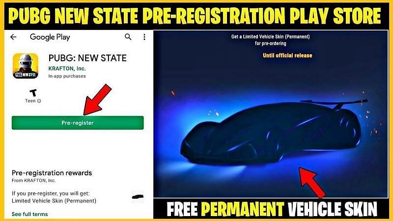 Players who pre-register for the game will get a new vehicle skin (Image via Aadil Bhutto; YouTube)