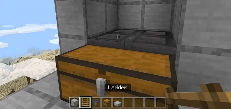Building a base platform 150 blocks above ground level is vital (Image via JC Playz on YouTube)