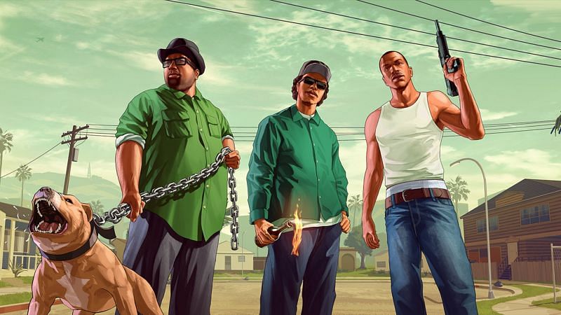 There&rsquo;s always another side to the story of GTA San Andreas (Image via WallpaperAccess)