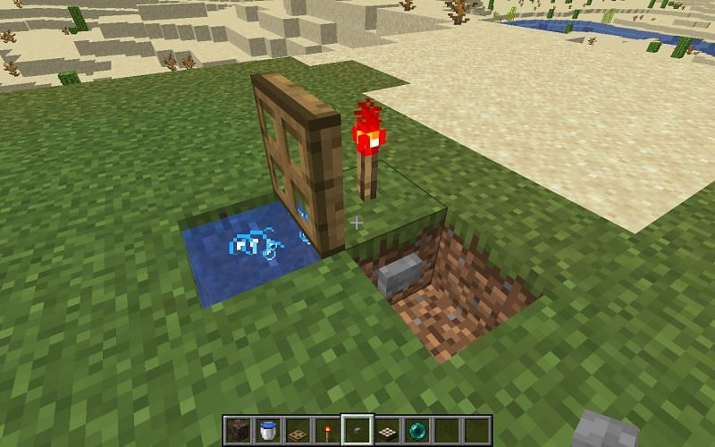 Manual teleporter (Image via Minecraft)