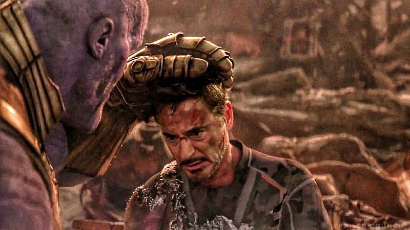 Thanos and Tony Stark (image via Trailer Crunch)