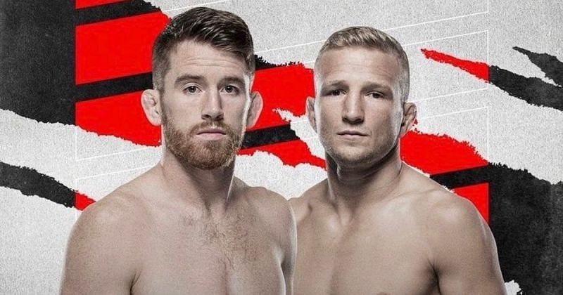 Cory Sandhagen vs T.J. Dillashaw poster via Twitter