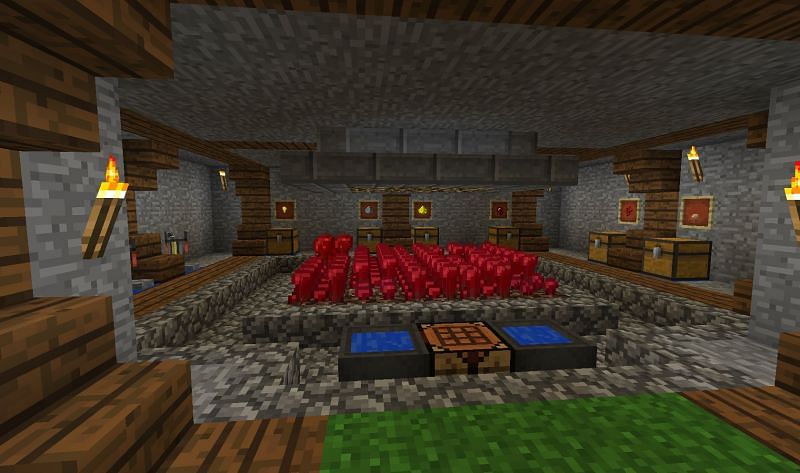 An efficient potion room (Image via minecraftforum)