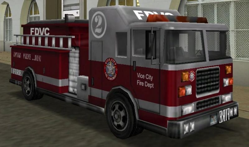 A Fire Truck in GTA Vice City (Image via GTA Wiki)