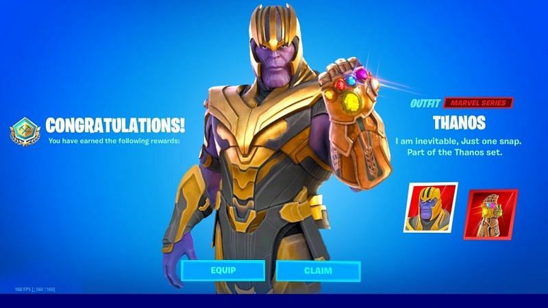 Thanos skin. Image via YouTube