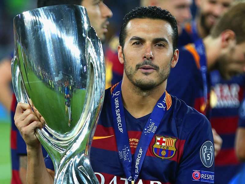 Pedro has scored 99 goals for Barcelona, the last of which secured the club the 2015 UEFA Super Cup.