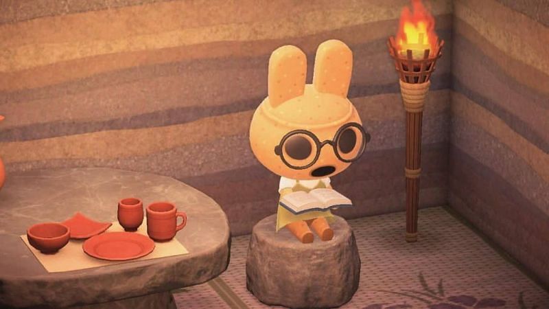 Coco reading in Animal Crossing. Image via The Centurion Report