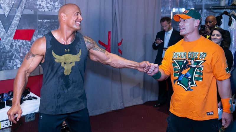 The Rock and John Cena