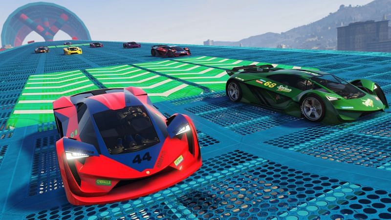 GTA Online races can be wacky at times (Image via Rockstar Games)
