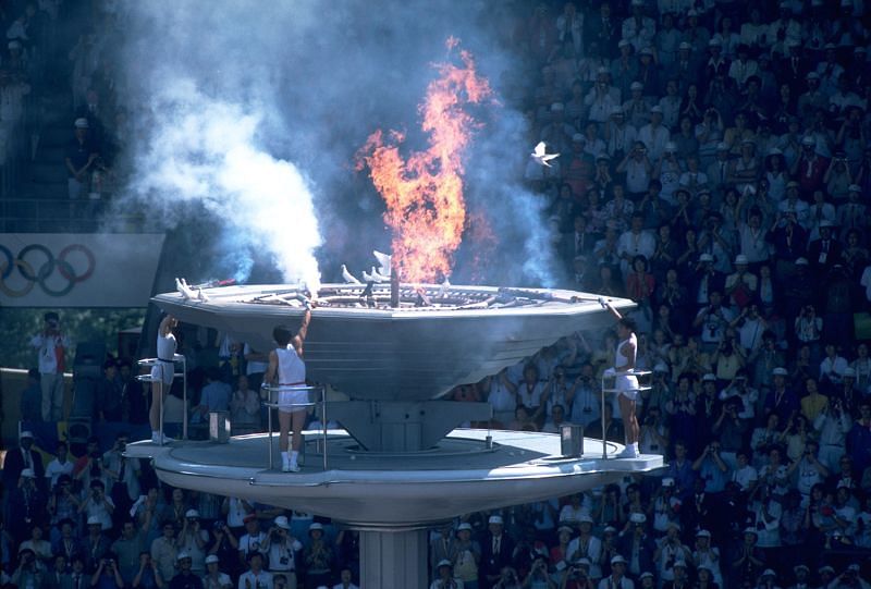 Seoul Olympics - Last time live doves were flown in the Opening Ceremony