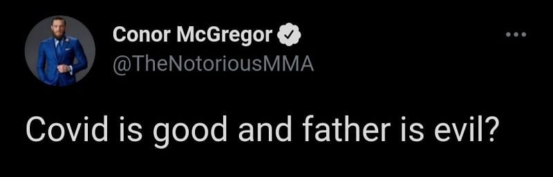 Conor McGregor seemed to fire a shot at Khabib Nurmagomedov