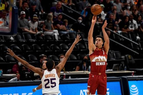 Michael Porter Jr. #1 of the Denver Nuggets shoots