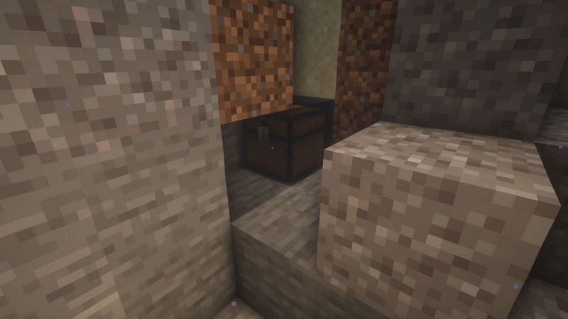 Buried treasure (Image via Minecraft)