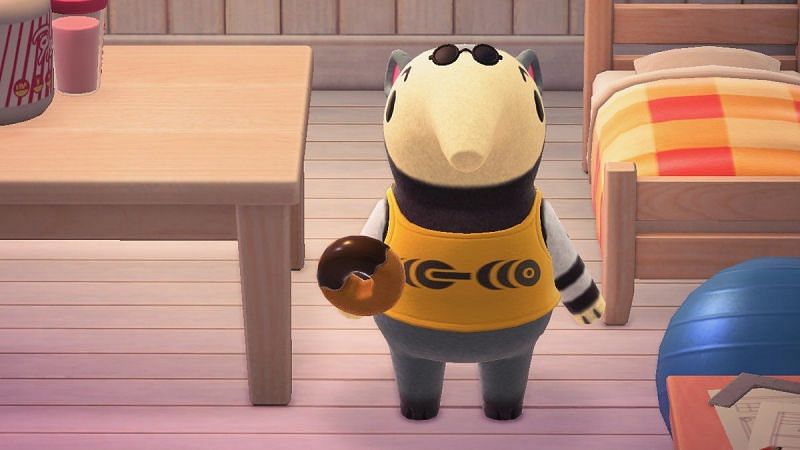 Animal Crossing: New Horizons&#039; jock anteater, Antonio (Image via Twitter)