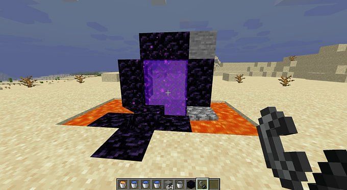 How to make a Nether Portal in Minecraft (fastest method)