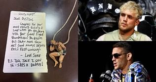 "You deserve this chain more than me" - Jake Paul sends letter to Dustin Poirier and ships him the 'sleepy McGregor' chain