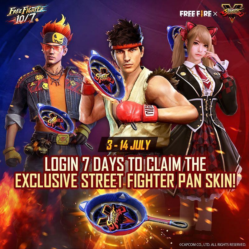 Free Fire Street Fighter V Content Is Coming Soon