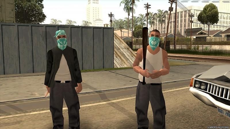 a MAIOR GU3RRA DE GANGUES do GTA SA - 100 BALLAS vs 100 GROVE