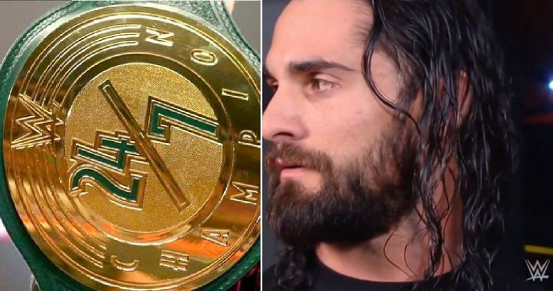 The WWE 24/7 title; Seth Rollins