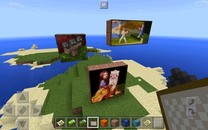 Painting can be placed on walls and can be as big as 4x4 blocks (Image via Minecraft News, Twitter)