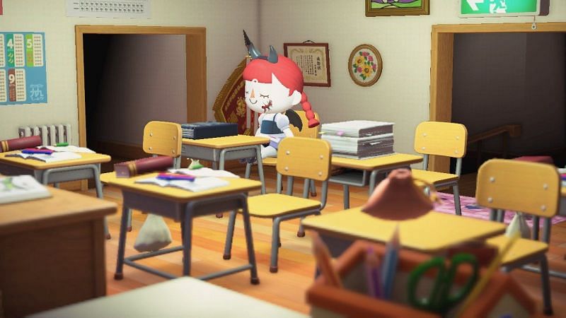 School in Animal Crossing. Image via Nooks Hub