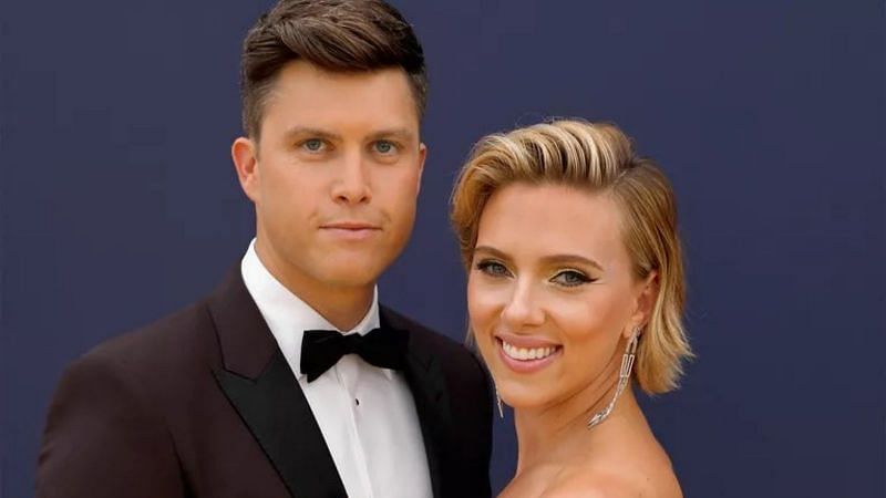 Scarlett Johansson and Colin Jost (Image via defnoodles/Twitter)